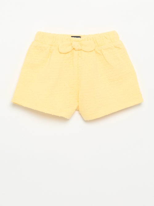 Short in maglia jacquard con fiocco - Kiabi