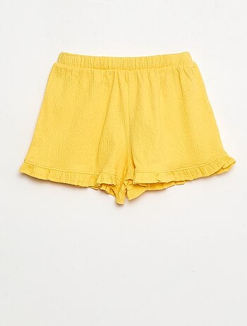 Short in maglia stropicciata