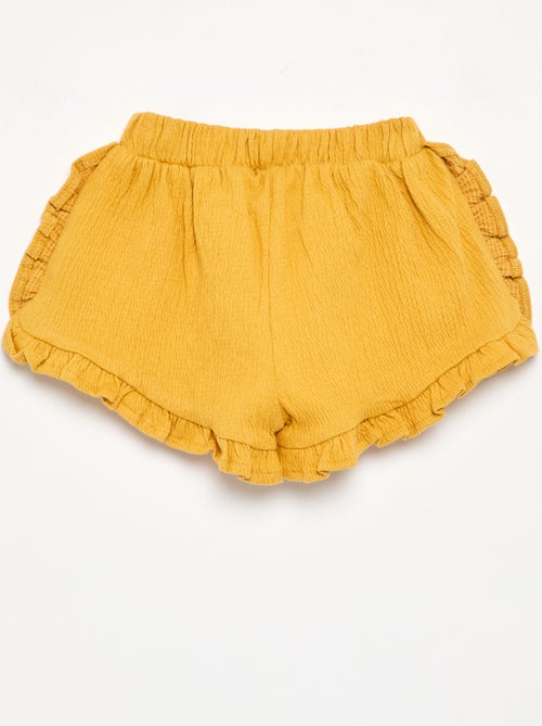 Short in maglia stropicciata tinta unita - Kiabi Short in maglia stropicciata tinta unita - Kiabi