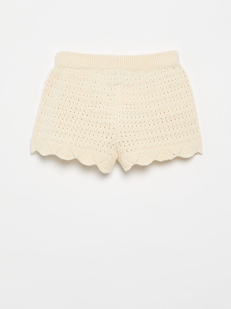 Short in maglia tinta unita Bianco - Kiabi