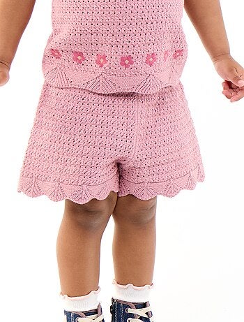 Short in maglia tinta unita