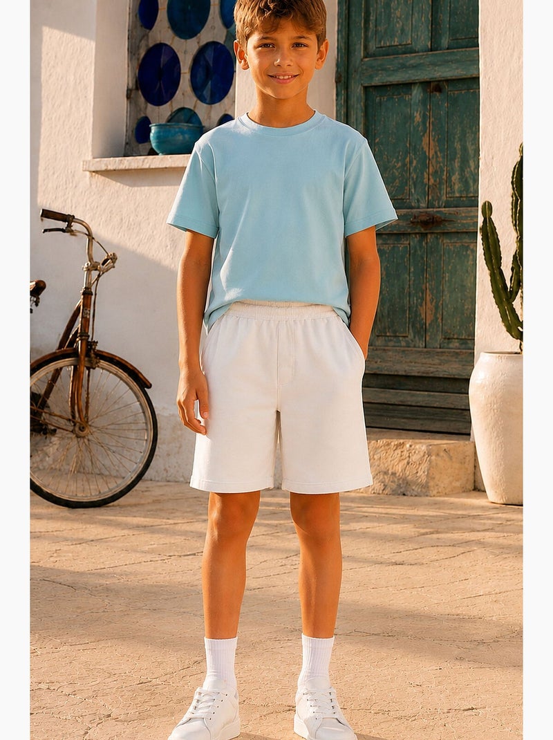 Short in misto cotone tommy Bianco - Kiabi