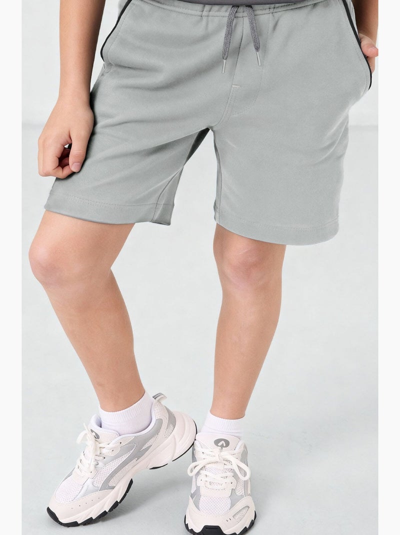Short in misto cotone tommy Grigio chiaro - Kiabi