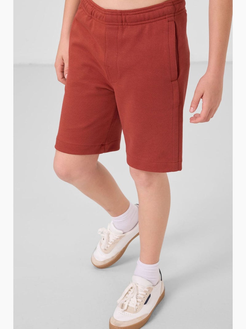 Short in misto cotone tommy Terracotta - Kiabi