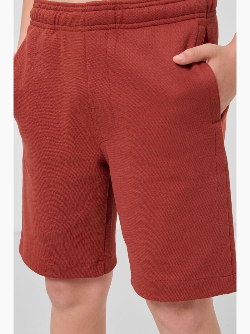Short in misto cotone tommy Terracotta - Kiabi