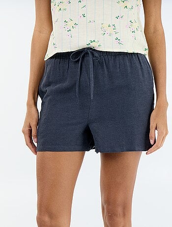 Short in misto lino