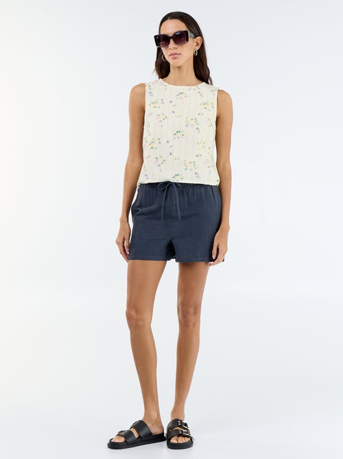 Short in misto lino - Kiabi Short in misto lino - Kiabi
