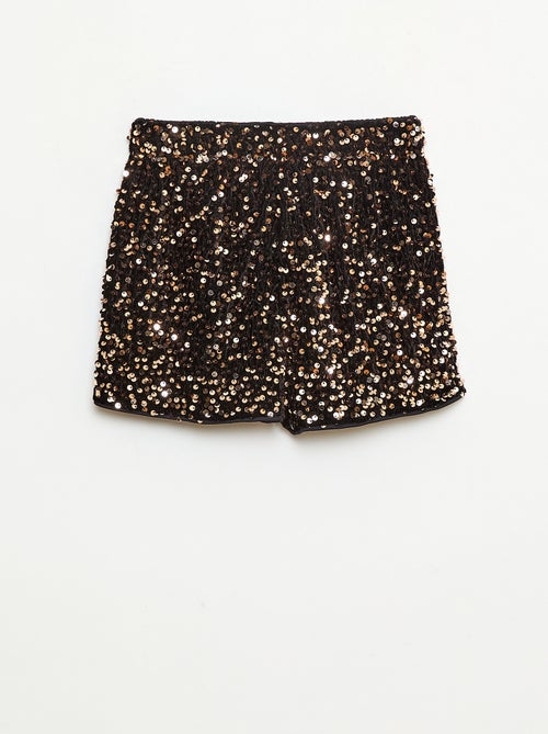 Short in paillettes tinta unita - Kiabi