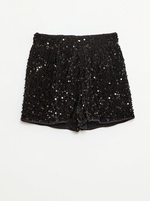 Short in paillettes tinta unita - Kiabi