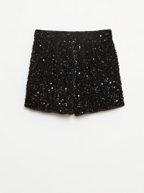 Short in paillettes tinta unita - Kiabi