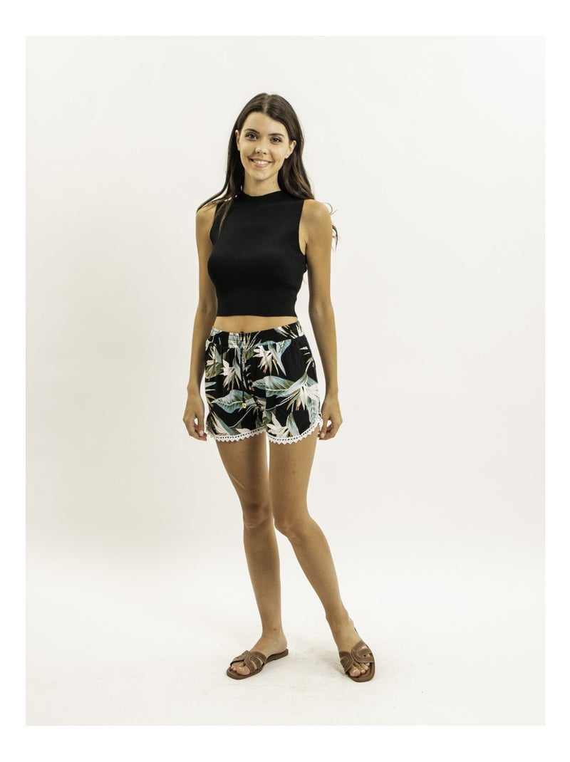 Short in pizzo con motivi XIDIVA Nero - Kiabi