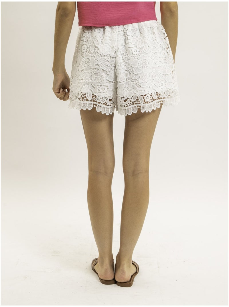 Short in pizzo XETAVIA Bianco - Kiabi