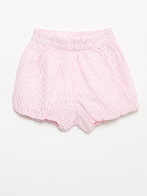 Short in seersucker a righe - Kiabi