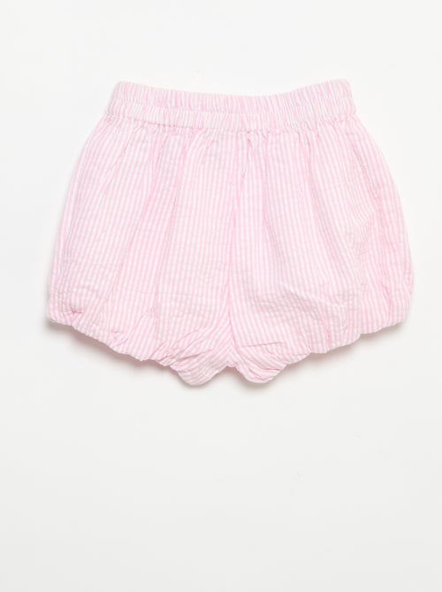Short in seersucker a righe - Kiabi