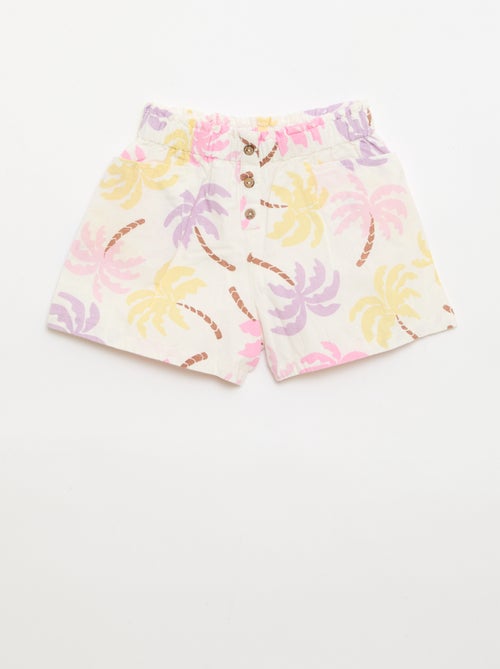Short in seersucker a taglio dritto - Kiabi