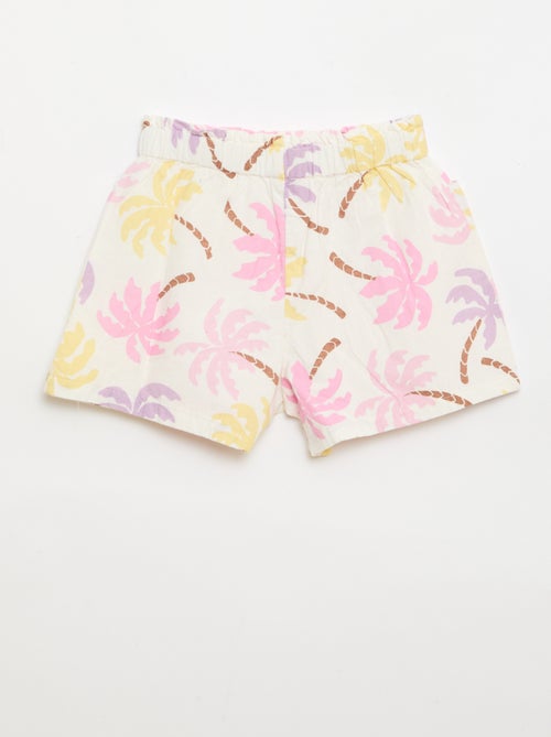 Short in seersucker a taglio dritto - Kiabi