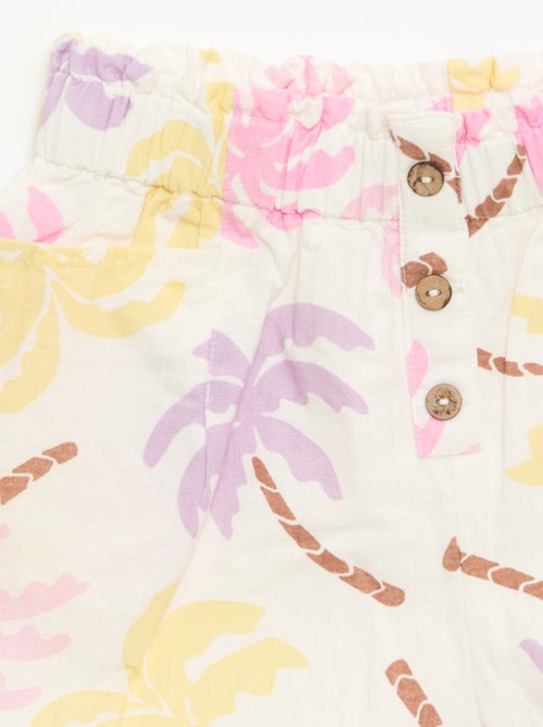 Short in seersucker a taglio dritto - Kiabi