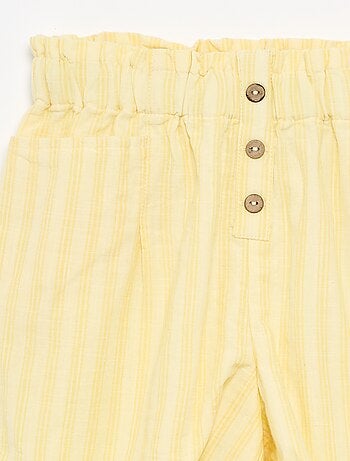 Short in seersucker a taglio dritto