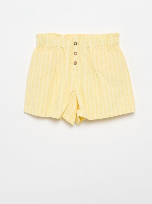 Short in seersucker a taglio dritto - Kiabi