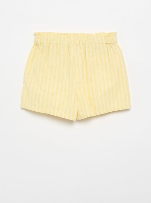 Short in seersucker a taglio dritto - Kiabi