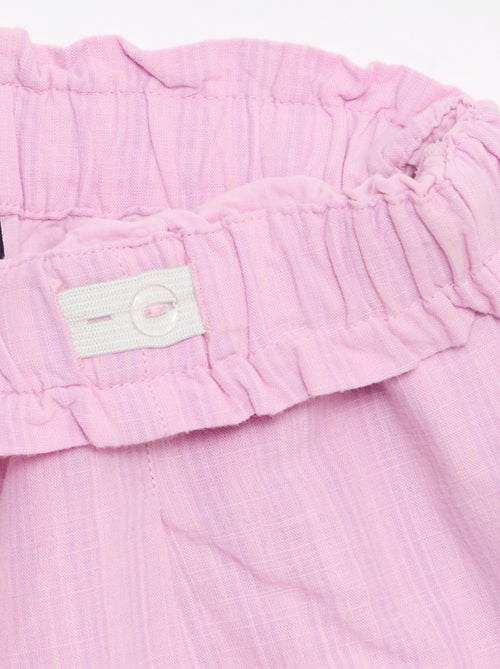 Short in seersucker a taglio dritto - Kiabi