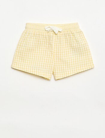 Short in seersucker fantasia Vichy
