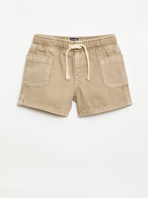 Short in twill con tasche applicate - Kiabi