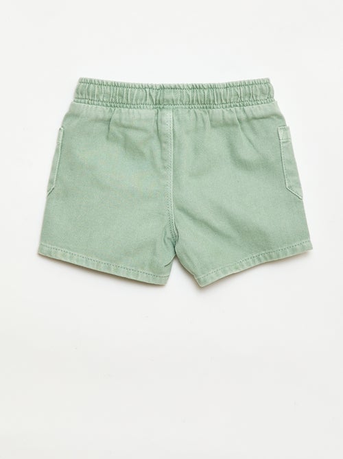 Short in twill con tasche applicate - Kiabi
