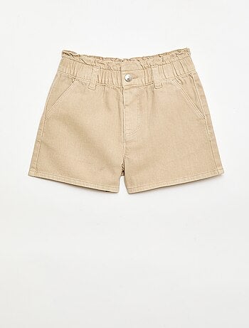 Short in twill tinta unita