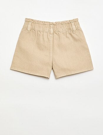 Short in twill tinta unita