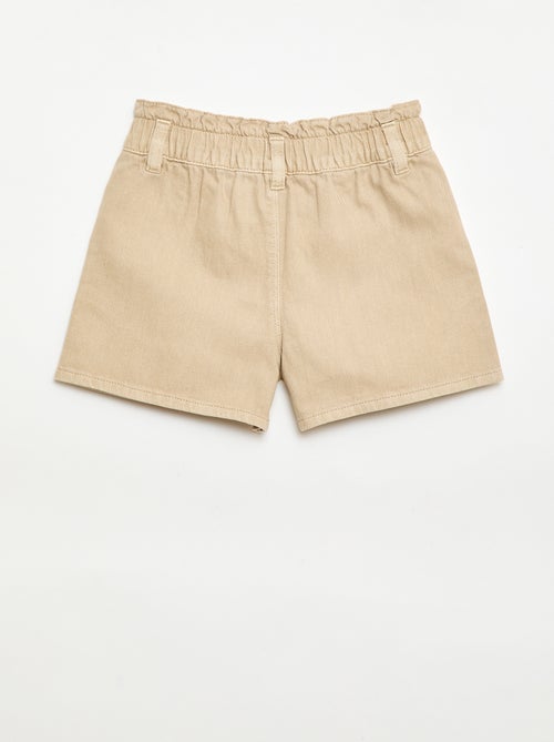 Short in twill tinta unita - Kiabi