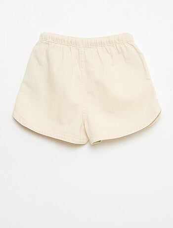 Short in twill tinta unita