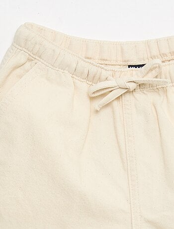 Short in twill tinta unita
