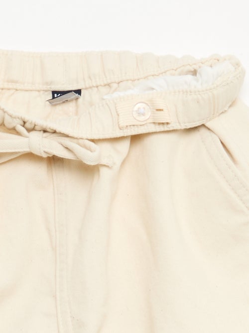 Short in twill tinta unita - Kiabi