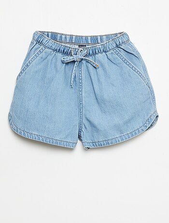 Short in twill tinta unita