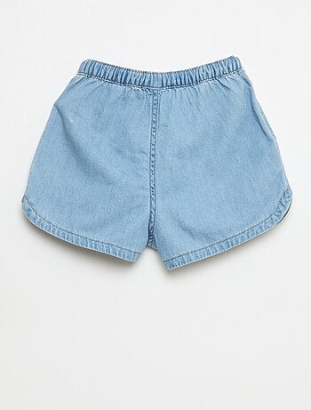 Short in twill tinta unita