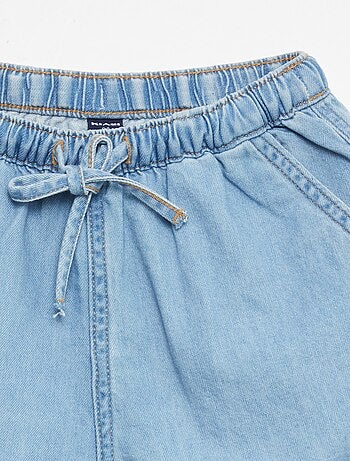 Short in twill tinta unita