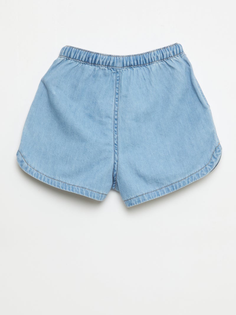 Short in twill tinta unita Blu - Kiabi