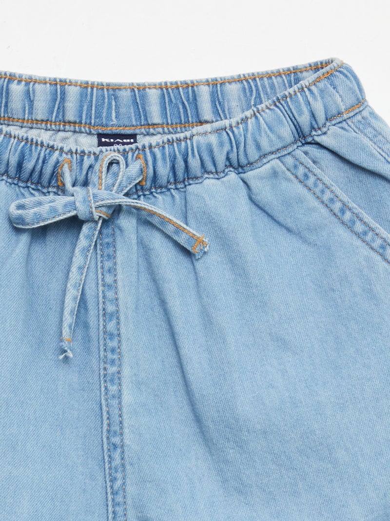 Short in twill tinta unita Blu - Kiabi