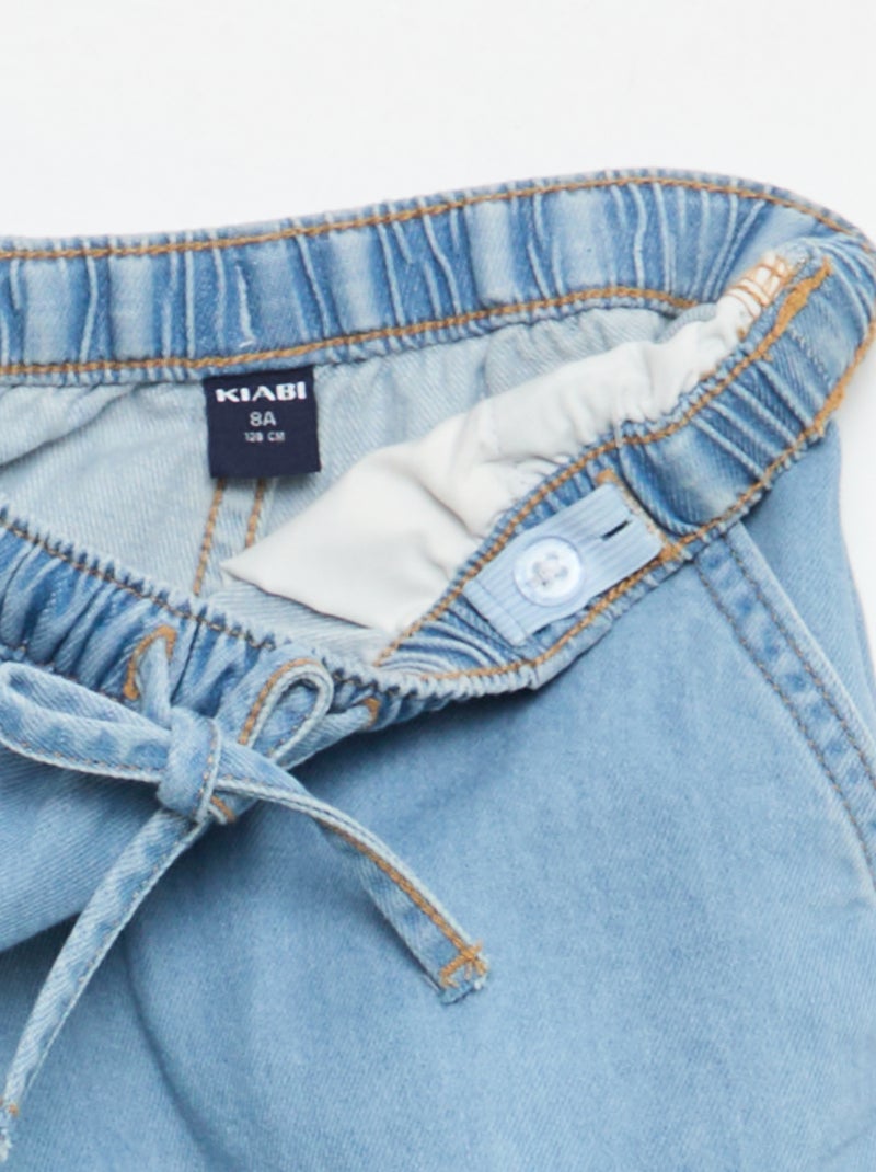 Short in twill tinta unita Blu - Kiabi