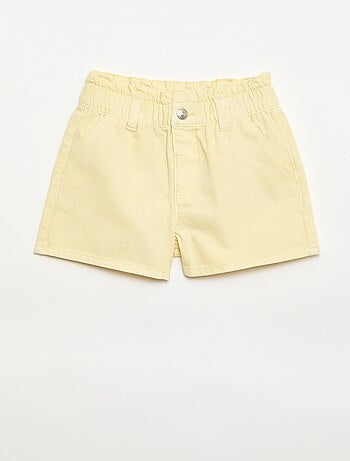 Short in twill tinta unita