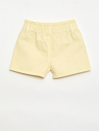 Short in twill tinta unita