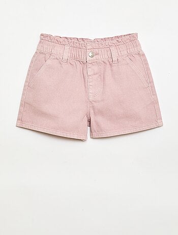 Short in twill tinta unita