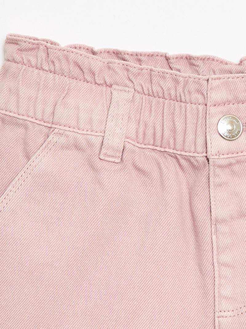 Short in twill tinta unita Rosa - Kiabi