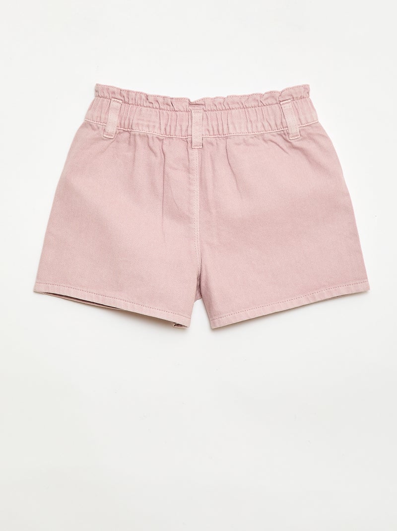 Short in twill tinta unita Rosa - Kiabi