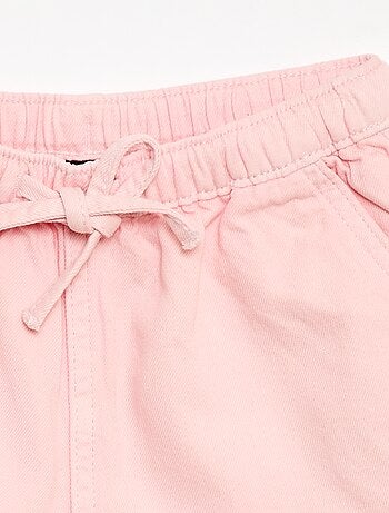 Short in twill tinta unita