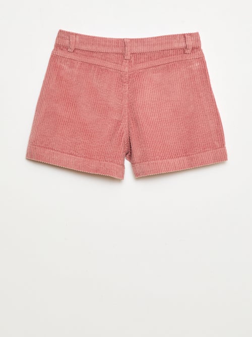 Short in velluto a coste con 2 tasche applicate - Kiabi