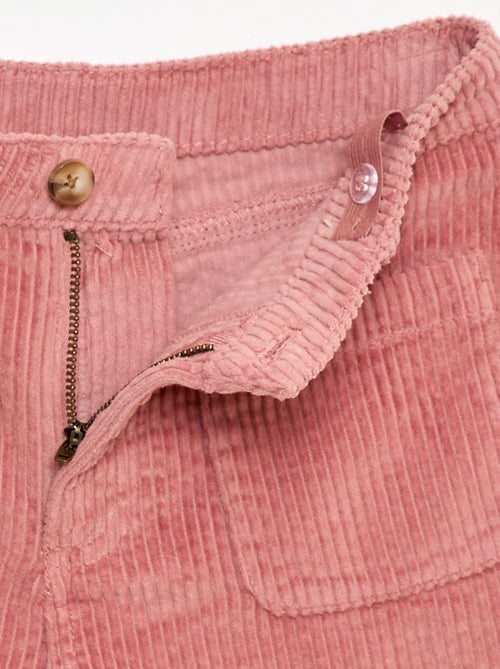 Short in velluto a coste con 2 tasche applicate - Kiabi