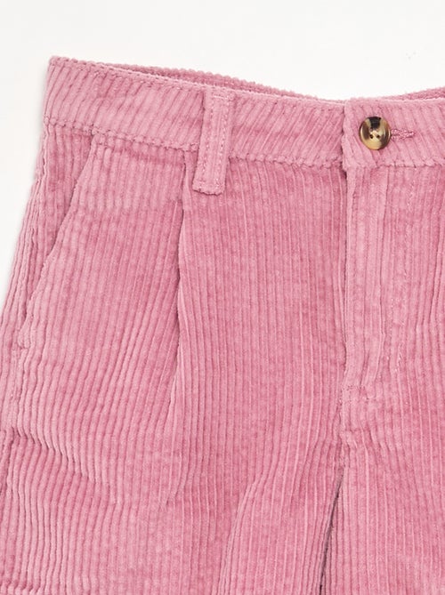 Short in velluto a costine tinta unita - Kiabi