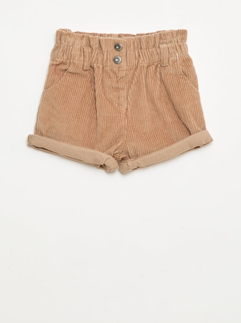 Short in velluto Marrone - Kiabi